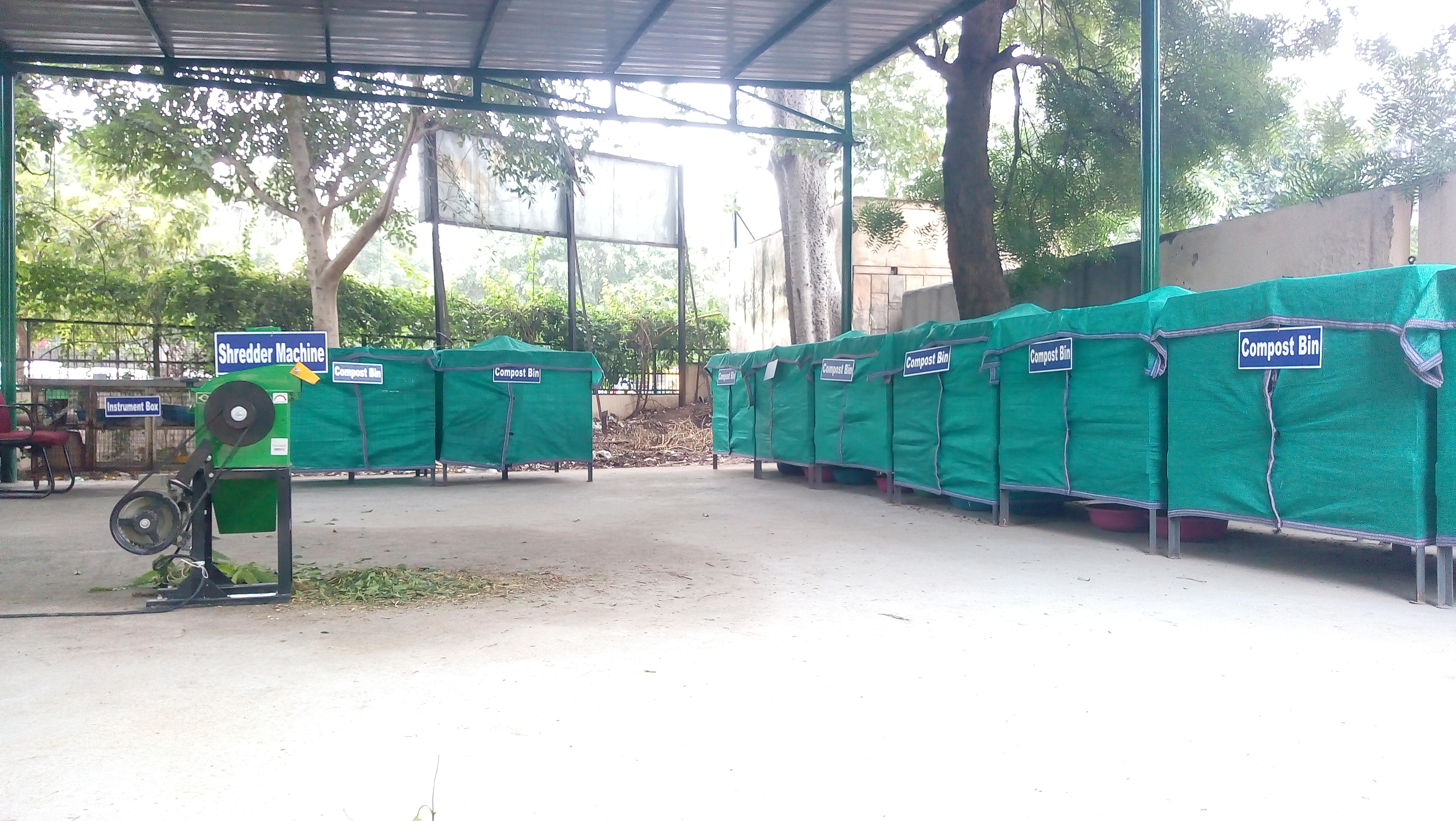 Vendor Balancing Bit's Natural Composting Set-Up at Haryana Institute of Public Administration